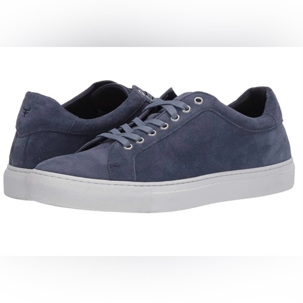 H.S. Trask Rigby Denim Italian Suede Low Top Sneakers Size 12
